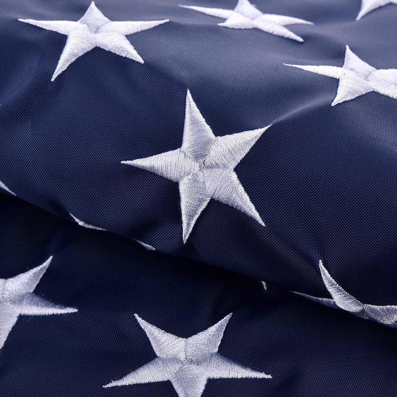 Olycole Large American Flags for Outside 6x10 FT, US Flag High Wind with Embroidered Stars, Sewn Stripes, Brass Grommets, Durable USA Flag Outdoor - Image 2